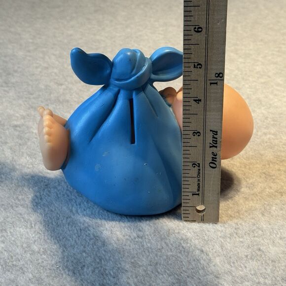Vintage 1983 Star Power Cabbage Patch Baby Boy in A Blue Blanket Coin Bank - Picture 2 of 8